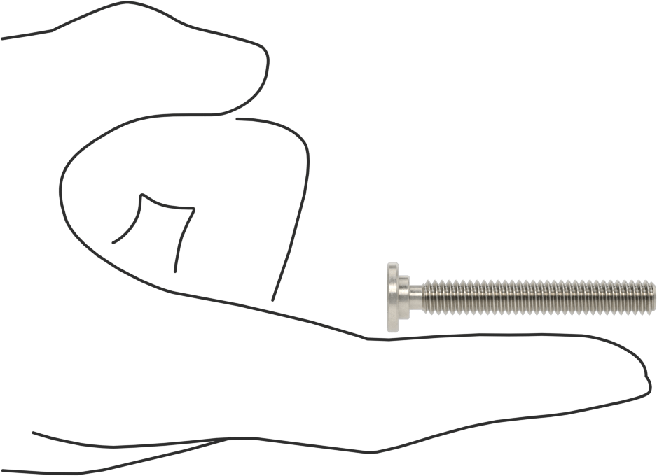 316 Paslanmaz Çelik Ultra Düşük Profilli Soket Başlı Vida, 1/4"-20 Diş Boyutu, 1-3/4" Uzunluk