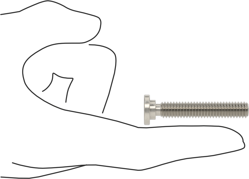 316 Paslanmaz Çelik Ultra Düşük Profilli Soket Başlı Vida, 5/16"-18 Diş Boyutu, 1-3/4" Uzunluk