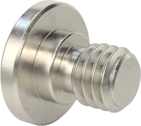 316 Paslanmaz Çelik Ultra Düşük Profilli Soket Başlı Vida, 3/8"-16 Diş Boyutu, 3/8" Uzunluk