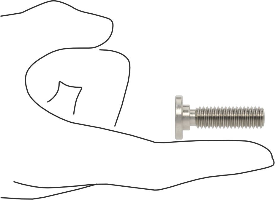 316 Paslanmaz Çelik Ultra Düşük Profilli Soket Başlı Vida, 3/8"-16 Diş Boyutu, 1-1/4" Uzunluk