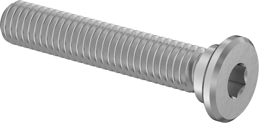 316 Paslanmaz Çelik Ultra Düşük Profilli Soket Başlı Vida, M3 x 0,50 mm Diş, 16 mm Uzunluk