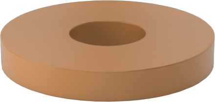 Elektrik Yalıtımlı Fenolik Pullar, 2 Numaralı Vida Boyutu için, 0.090" ID, 0.250" OD