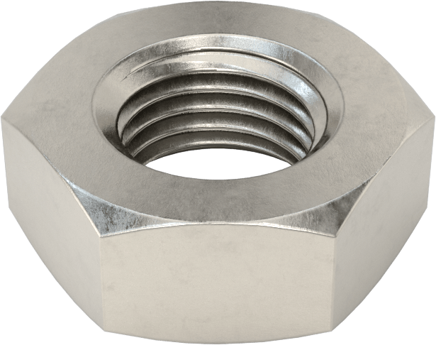 Mil. Spec. 18-8 Paslanmaz Çelik Altıgen Somun, 3/8"-24 Diş Boyutu, 5/8" Genişlik, MS35650-3384