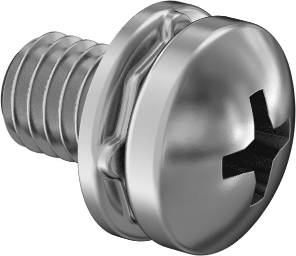 Yaylı Kilit Pullu 18-8 Paslanmaz Çelik Silindir Başlı Vidalar, M5 x 0,8 mm Diş Boyutu, 8 mm Uzunluk