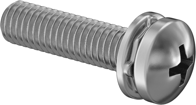 Yaylı Kilit Pullu 18-8 Paslanmaz Çelik Silindir Başlı Vidalar, M5 x 0,8 mm Diş Boyutu, 20 mm Uzunluk