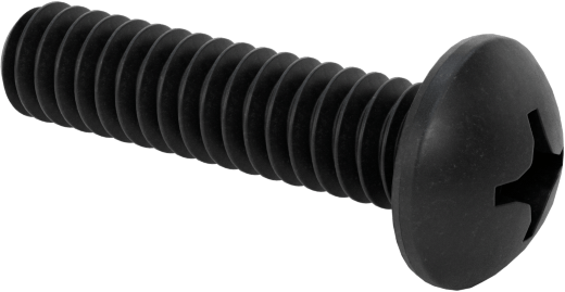 Siyah Oksit 18-8 Paslanmaz Çelik Silindir Başlı Phillips Vida, 0-80 Diş, 1/4" Uzunluk
