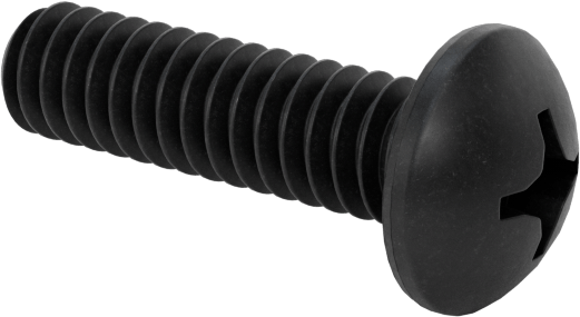 Siyah Oksit 18-8 Paslanmaz Çelik Silindir Başlı Phillips Vida, 2-56 Diş, 5/16" Uzunluk