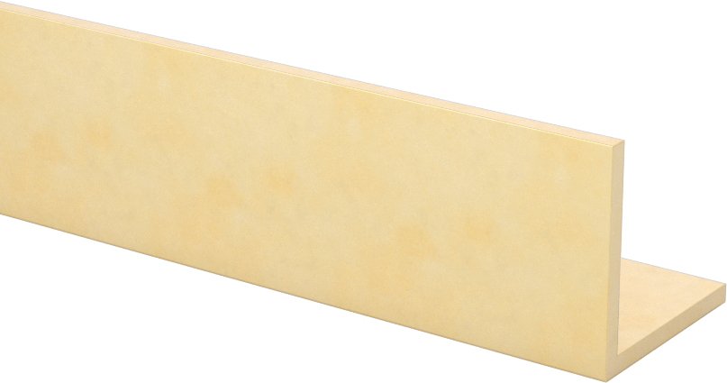 385 Pirinç 90 Derece Açı, 1/16" Duvar Kalınlığı, 3/4“ x 3/4” Dış