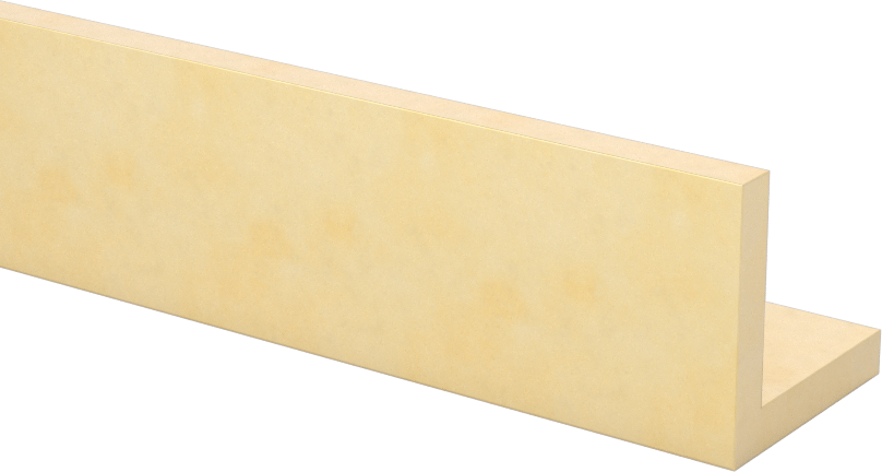 385 Pirinç 90 Derece Açı, 1/8" Duvar Kalınlığı, 3/4“ x 3/4” Dış