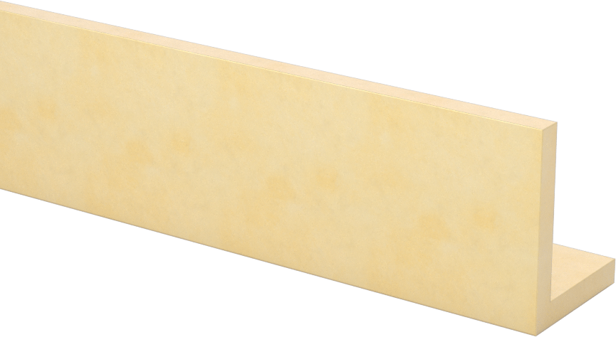 385 Pirinç 90 Derece Açı, 1/8" Duvar Kalınlığı, 1“ x 3/4” Dış