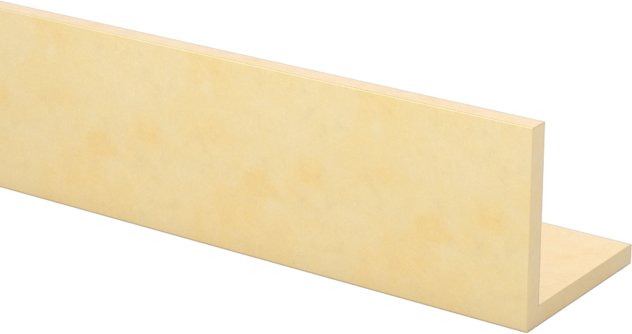 385 Pirinç 90 Derece Açı, 1/8" Duvar Kalınlığı, 1-1/4“ x 1-1/4” Dış