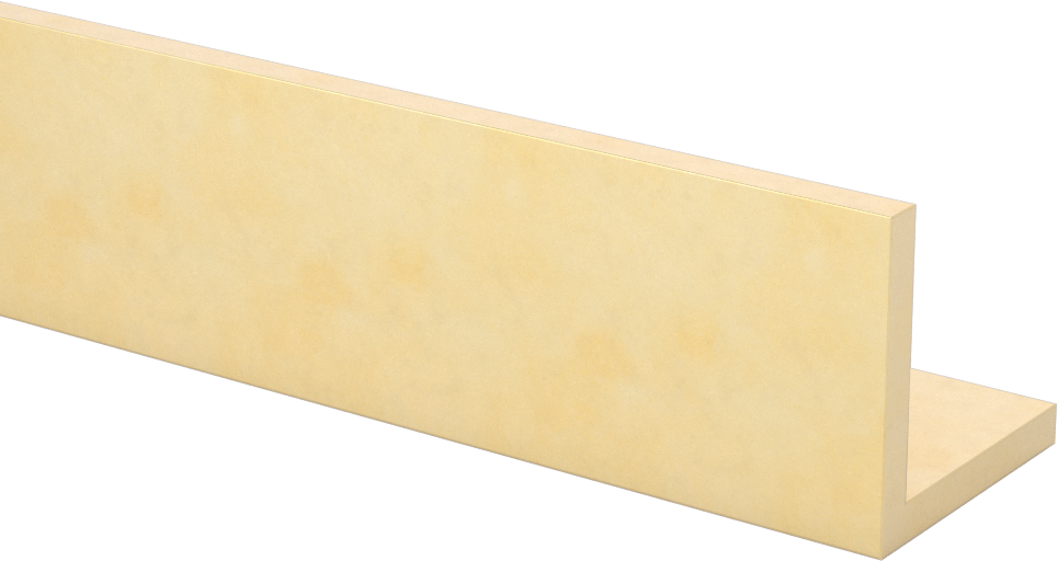 385 Pirinç 90 Derece Açı, 3/16" Duvar Kalınlığı, 1-1/2“ x 1-1/2” Dış