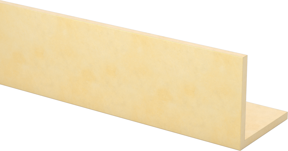 385 Pirinç 90 Derece Açı, 1/4" Duvar Kalınlığı, 3“ x 3” Dış