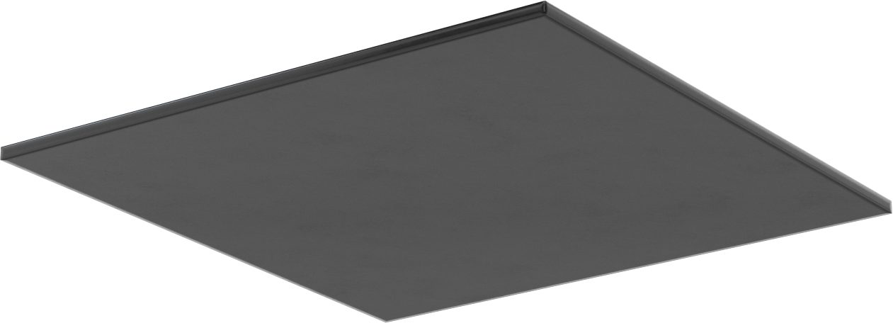 Kumaş Takviyeli Titreşim Sönümleyici Ped, Ağır Makine için, 12“ Uzunluk x 12” Genişlik x 1/4" Kalınlık
