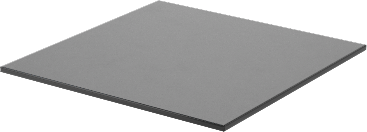 Kumaş Takviyeli Titreşim Sönümleyici Ped, Ağır Makine için, 12“ Uzunluk x 12” Genişlik x 1/4" Kalınlık