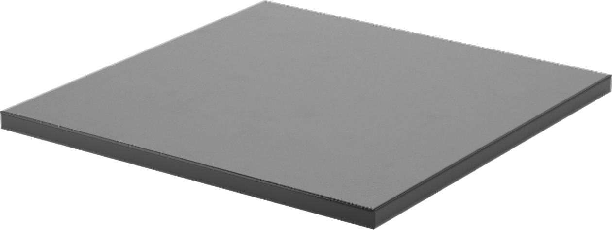 Kumaş Takviyeli Titreşim Sönümleyici Ped, Ağır Makine için, 12“ Uzunluk x 12” Genişlik x 1/2" Kalınlık