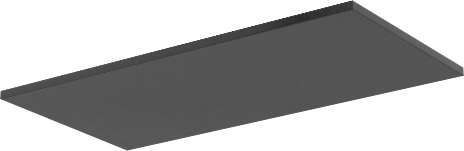 Kumaş Takviyeli Titreşim Sönümleyici Ped, Ağır Makine için, 24“ Uzunluk x 12” Genişlik x 1/2" Kalınlık