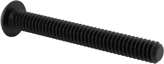 Siyah Oksit Düğme Başlı Altıgen Soketli Vida, Alaşımlı Çelik, 0-80 Diş Boyutu, 1/2" Uzunluk