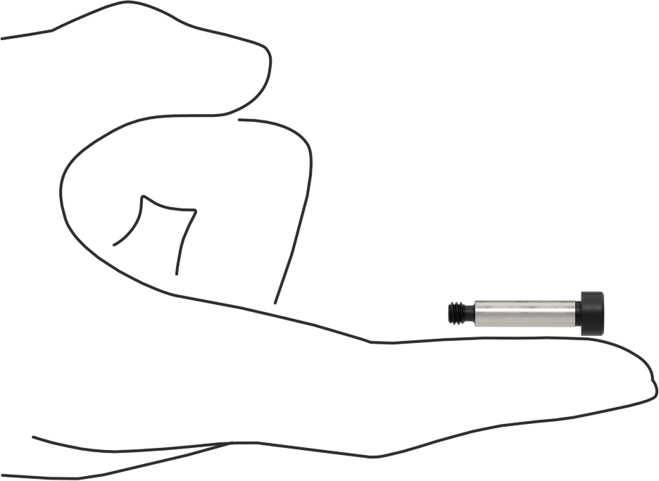 Alaşımlı Çelik Omuzlu Vida, 3/16" Omuz Çapı, 3/4" Omuz Uzunluğu, 8-32 Diş