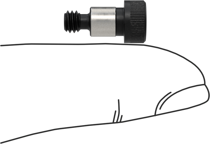 Alaşımlı Çelik Omuzlu Vida, 7/32" Omuz Çapı, 1/4" Omuz Uzunluğu, 8-32 Diş