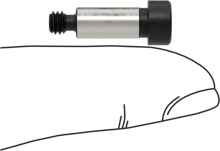 Alaşımlı Çelik Omuzlu Vida, 7/32" Omuz Çapı, 1/2" Omuz Uzunluğu, 8-32 Diş