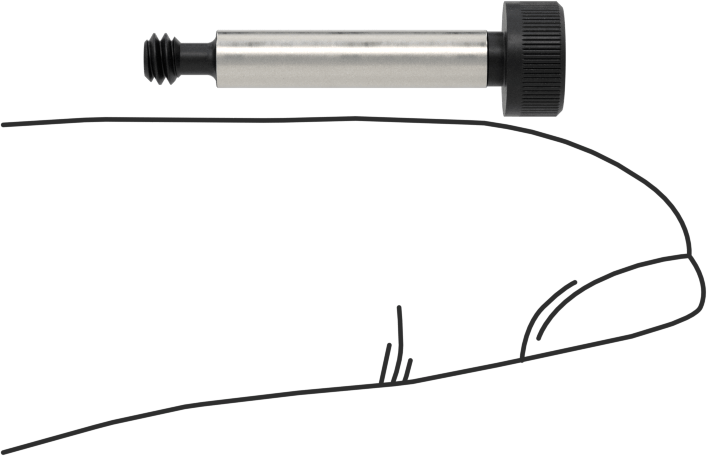 Alaşımlı Çelik Omuzlu Vida, 1/8" Omuz Çapı, 5/8" Omuz Uzunluğu, 4-40 Diş
