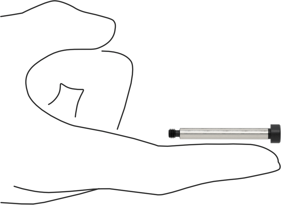Alaşımlı Çelik Omuzlu Vida, 3/16" Omuz Çapı, 1-1/2" Omuz Uzunluğu, 8-32 Diş