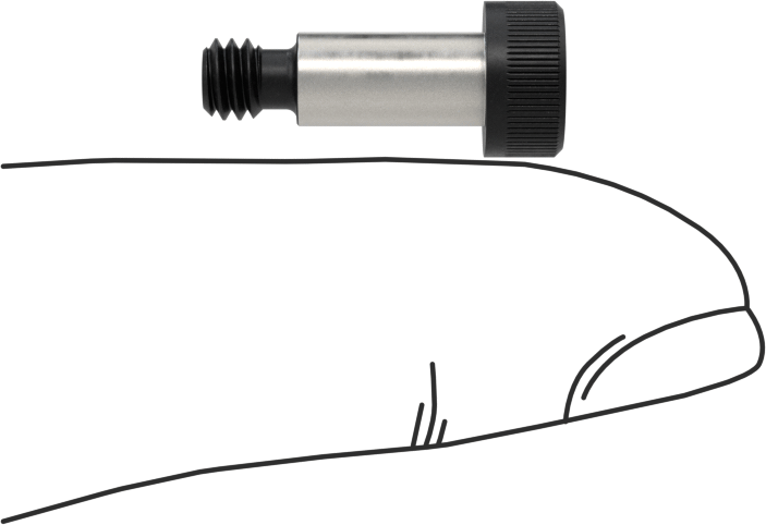 Alaşımlı Çelik Omuzlu Vida, 3/16" Omuz Çapı, 3/8" Omuz Uzunluğu, 8-32 Diş
