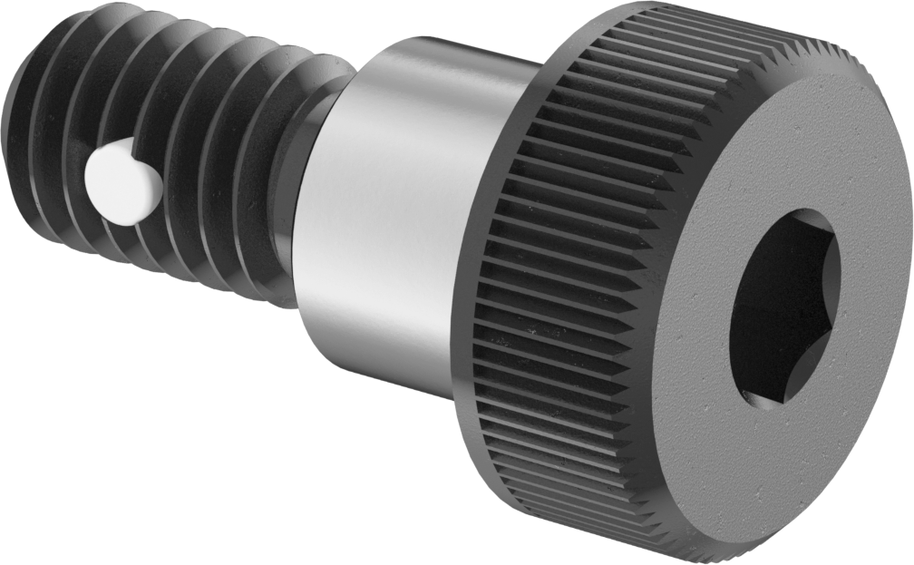 Alaşımlı Çelik Omuzlu Vida, 1/2" Omuz Çapı, 3/8" Omuz Uzunluğu, 3/8"-16 Diş Boyutu