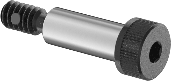 Alaşımlı Çelik Omuzlu Vida, 1/4" Omuz Çapı, 5/8" Omuz Uzunluğu, 10-24 Diş