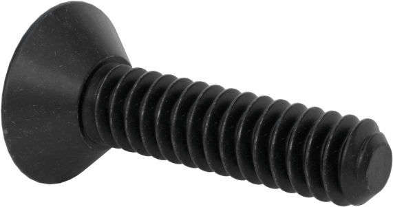 Dişli Kilitlemeli Altıgen Tahrikli Düz Başlı Vidalar, Alaşımlı Çelik, 4-40 Diş Boyutu, 1/2" Uzunluk