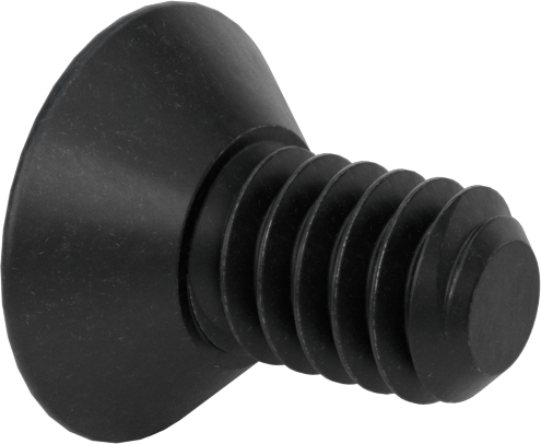 Dişli Kilitlemeli Altıgen Tahrikli Düz Başlı Vidalar, Alaşımlı Çelik, 1/4"-20 Diş Boyutu, 1/2" Uzunluk