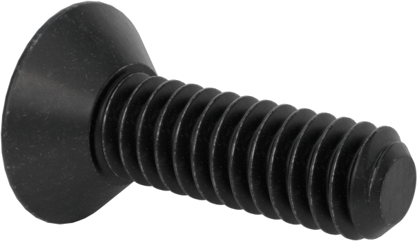 Dişli Kilitlemeli Altıgen Tahrikli Düz Başlı Vidalar, Alaşımlı Çelik, 1/4"-20 Diş Boyutu, 7/8" Uzunluk