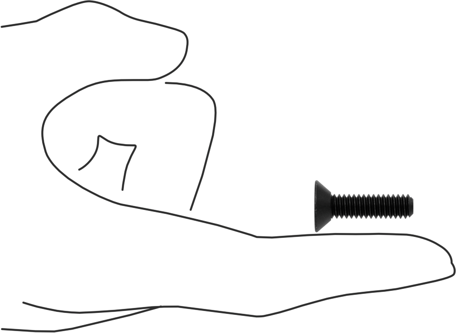 Dişli Kilitlemeli Altıgen Tahrikli Düz Başlı Vidalar, Alaşımlı Çelik, 1/4"-20 Diş Boyutu, 1" Uzunluk