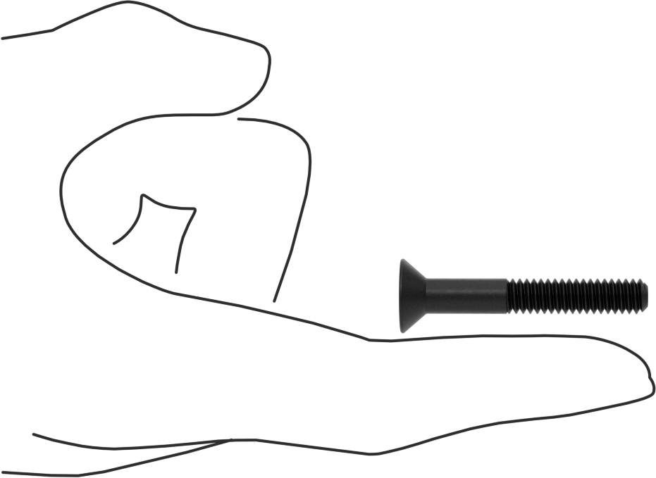 Dişli Kilitlemeli Altıgen Tahrikli Düz Başlı Vidalar, Alaşımlı Çelik, 1/4"-20 Diş Boyutu, 1-3/4" Uzunluk