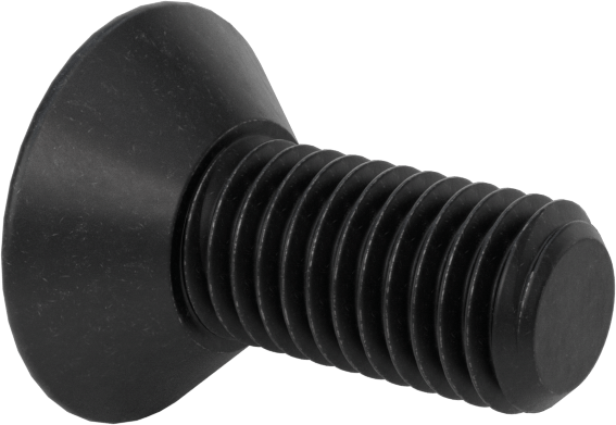 Dişli Kilitlemeli Altıgen Tahrikli Düz Başlı Vidalar, Alaşımlı Çelik, 1/4"-28 Diş Boyutu, 5/8" Uzunluk