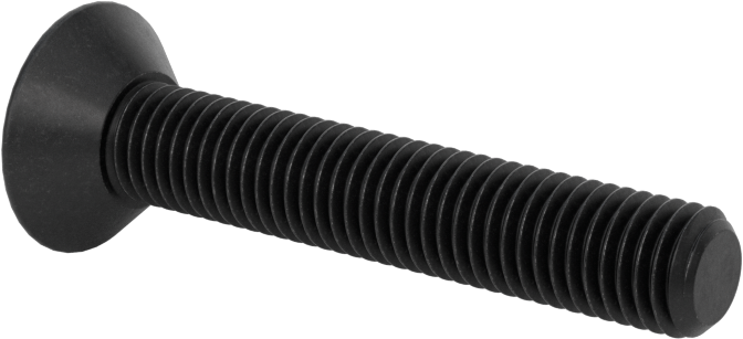 Dişli Kilitlemeli Altıgen Tahrikli Düz Başlı Vidalar, Alaşımlı Çelik, 1/4"-28 Diş Boyutu, 1-1/2" Uzunluk