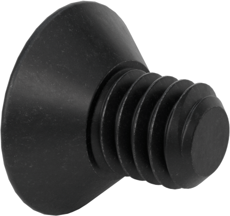 Dişli Kilitlemeli Altıgen Tahrikli Düz Başlı Vidalar, Alaşımlı Çelik, 5/16"-18 Diş Boyutu, 1/2" Uzunluk