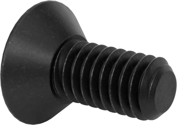 Dişli Kilitlemeli Altıgen Tahrikli Düz Başlı Vidalar, Alaşımlı Çelik, 5/16"-18 Diş Boyutu, 3/4" Uzunluk