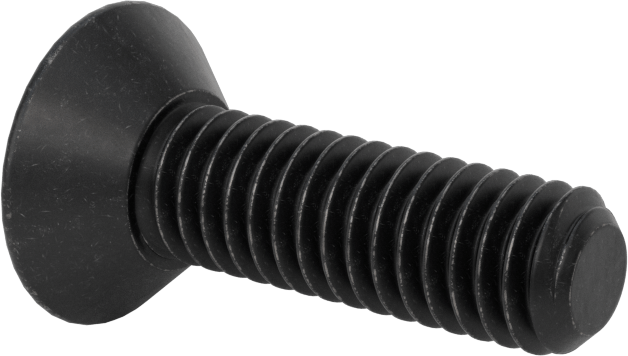 Dişli Kilitlemeli Altıgen Tahrikli Düz Başlı Vidalar, Alaşımlı Çelik, 5/16"-18 Diş Boyutu, 1-1/8" Uzunluk