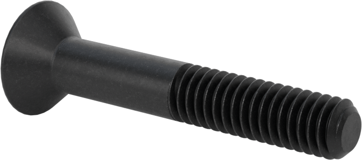Dişli Kilitlemeli Altıgen Tahrikli Düz Başlı Vidalar, Alaşımlı Çelik, 5/16"-18 Diş Boyutu, 2" Uzunluk