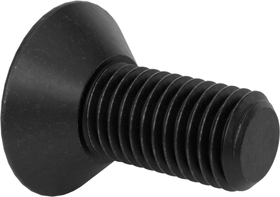 Dişli Kilitlemeli Altıgen Tahrikli Düz Başlı Vidalar, Alaşımlı Çelik, 5/16"-24 Diş Boyutu, 3/4" Uzunluk