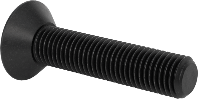 Dişli Kilitlemeli Altıgen Tahrikli Düz Başlı Vidalar, Alaşımlı Çelik, 5/16"-24 Diş Boyutu, 1-1/2" Uzunluk