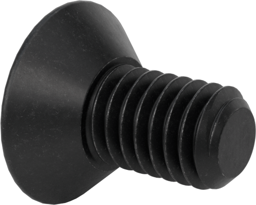 Dişli Kilitlemeli Altıgen Tahrikli Düz Başlı Vidalar, Alaşımlı Çelik, 3/8"-16 Diş Boyutu, 3/4" Uzunluk