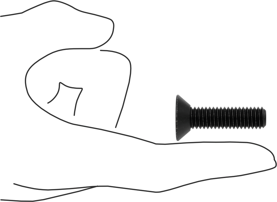 Dişli Kilitlemeli Altıgen Tahrikli Düz Başlı Vidalar, Alaşımlı Çelik, 3/8"-16 Diş Boyutu, 1-1/2" Uzunluk