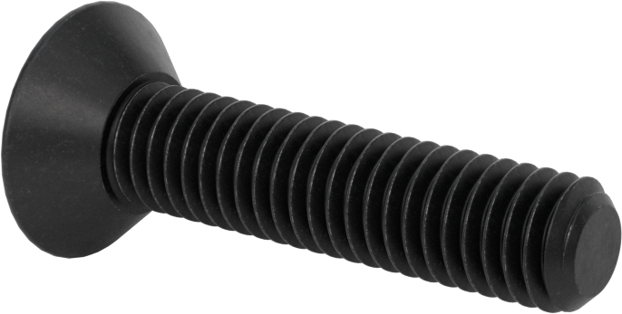 Dişli Kilitlemeli Altıgen Tahrikli Düz Başlı Vidalar, Alaşımlı Çelik, 3/8"-16 Diş Boyutu, 1-3/4" Uzunluk