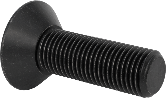Dişli Kilitlemeli Altıgen Tahrikli Düz Başlı Vidalar, Alaşımlı Çelik, 3/8"-24 Diş Boyutu, 1-1/4" Uzunluk