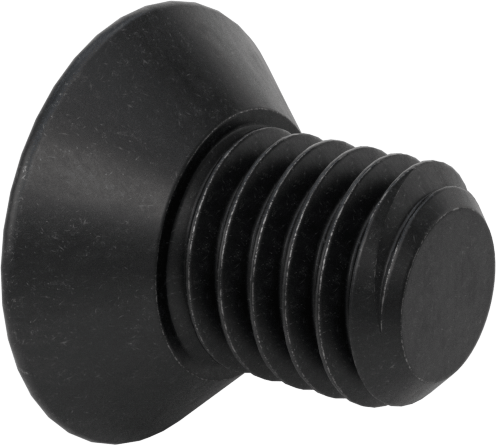 Dişli Kilitlemeli Altıgen Tahrikli Düz Başlı Vidalar, Alaşımlı Çelik, 1/2"-13 Diş Boyutu, 3/4" Uzunluk