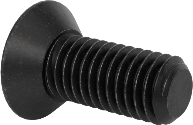 Dişli Kilitlemeli Altıgen Tahrikli Düz Başlı Vidalar, Alaşımlı Çelik, 1/2"-13 Diş Boyutu, 1-1/4" Uzunluk
