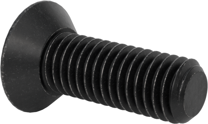 Dişli Kilitlemeli Altıgen Tahrikli Düz Başlı Vidalar, Alaşımlı Çelik, 1/2"-13 Diş Boyutu, 1-1/2" Uzunluk